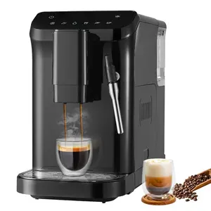 VEVOR Automatic Espresso Machine, 20 Bar Auto Coffee Machine with Frother Steam Wand, In Grinder and 15-Level Grinding Settings, Professional Espresso Coffee Maker with 1.5L Water Tank