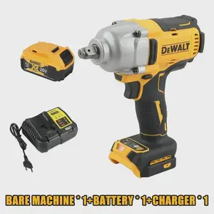 DEWALT DCF900 Kit 1/2In Brushless Cordless High Torque Impact Wrench With Hog Ring Anvil 20V Power Tools Battery Charger