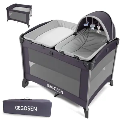 Evenflo One Handed Playyard with Bassinet - TikTok Shop