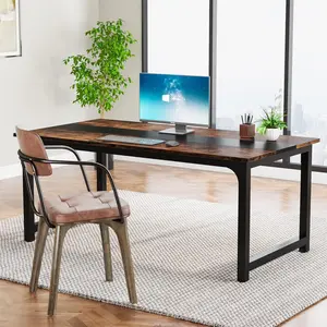 Tribesigns Simple Computer Desk for Home Office，Executive Desk with Large Tabletop and Metal Legs custom  table