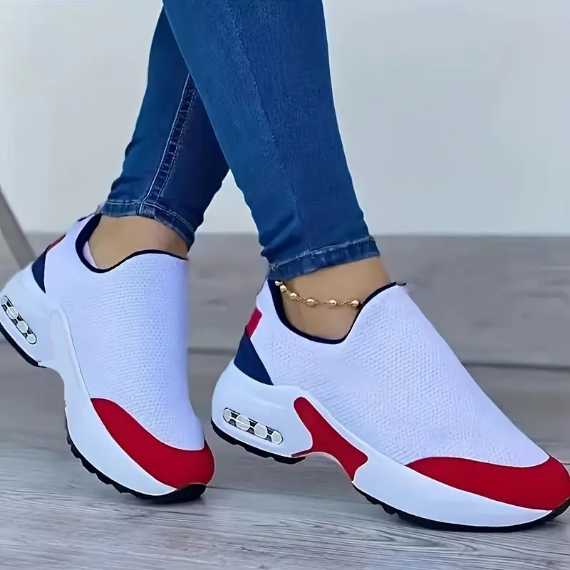 Super Comfortable Ladies Breathable Running Shoes-Excellent Stability, Non-Slip Pu Bottom, Suitable for All Seasons Soft Fabric Lining