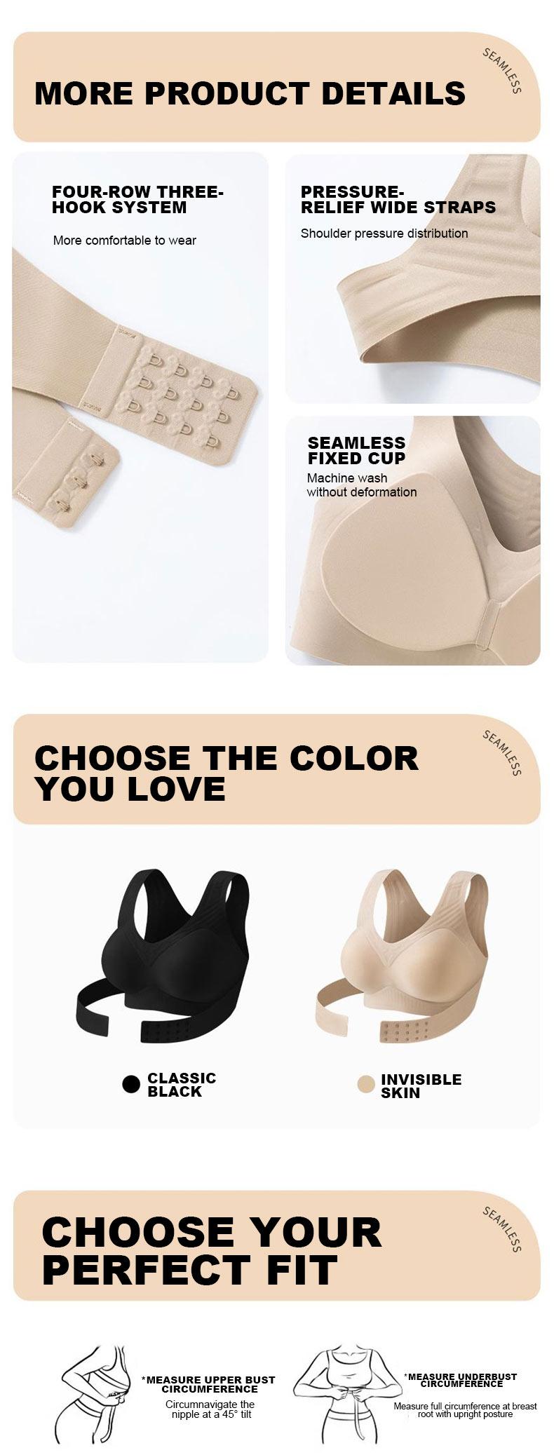 Product Introduction of Posture Corrector bra, Seamless Posture Corrector bra, Adjustable Support for Back & Shoulders, Posture Corrector Bra 2-in-1 - Supportive Shapewear for Back Pain Relief & Shoulder Support for Women Underwear 7
