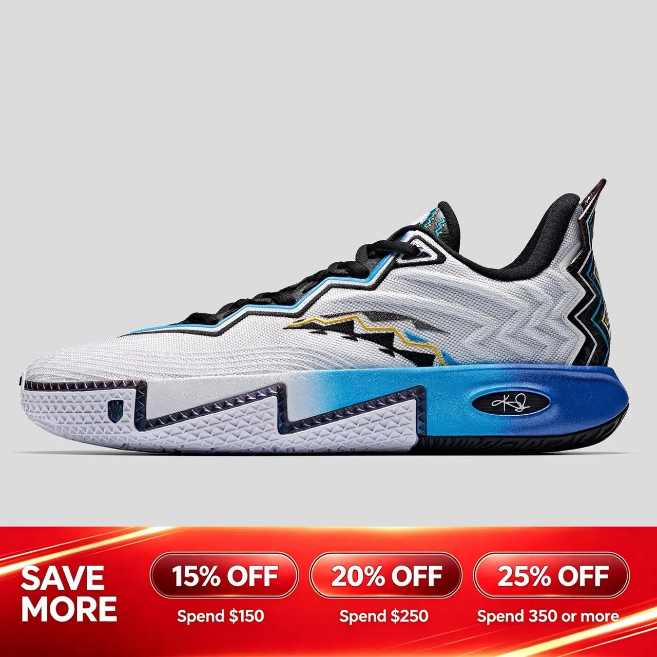 ANTA Men KAI 2 Basketball Shoes Professional Anti-slip Speed Sports Shoes