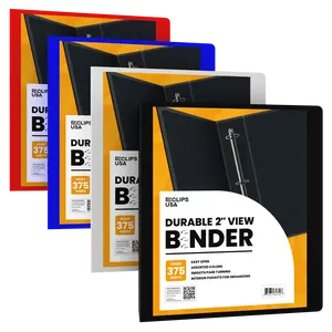 Durable View Binder - 2-inch, Assorted Colors, O-ring Organizer, 2-pockets