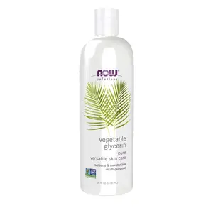 NOW Solutions Vegetable Glycerin 100% Pure Moisturizer for Softening and Skin Care, 16-Ounce - Moisturizers