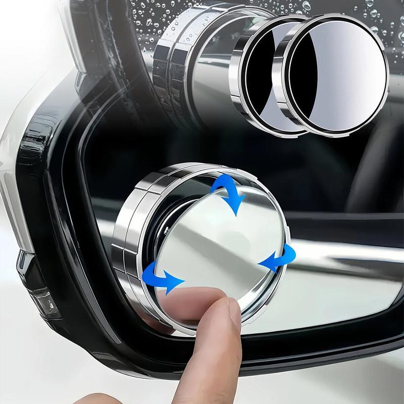 TikTokShopBlackFriday Blind Spot Mirror 2Pcs Suction Cup for Car Ultra Rearview Side Mirror 360° Adjustable Wide Angle View Automotive Safety Accessory Ideal for Parallel Parking and Enhanced Visibility