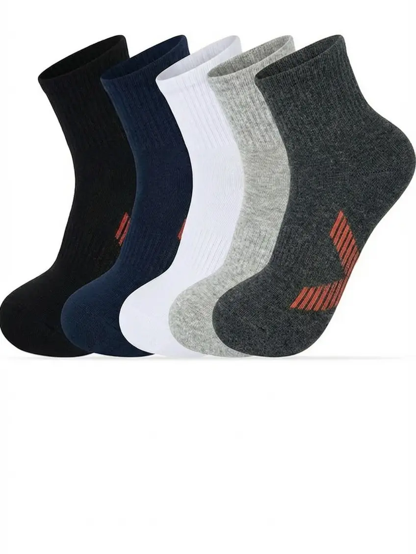 Unisex pure cotton mid-calf socks, casual sports short socks, soft, elastic and comfortable, suitable for work, fitness and daily wear  women Compression Calf Sleeves