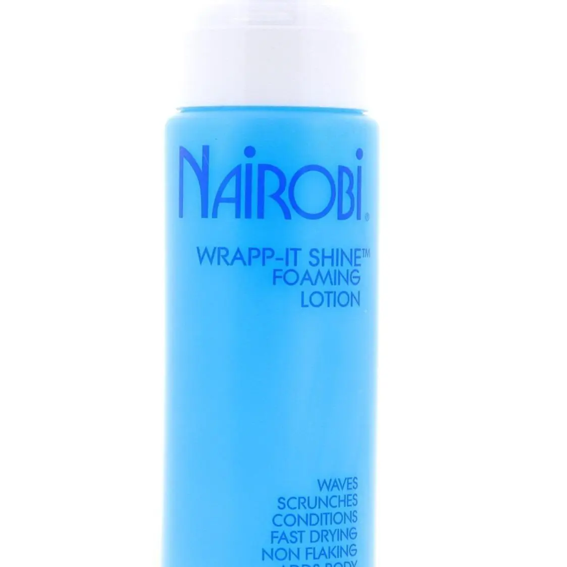 Nairobi Wrapp-It Shine Foaming Lotion - Salon Quality Haircare Styling Mousse, 8oz, with Smoothing, Lightweight Frizz Control, Conditioning, Hair Protection for Slick Back Hairstyles, Shiny, Bouncy Results, Shiny Hair, Bouncy Hair