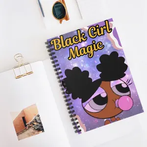 Spiral wide ruled notebook