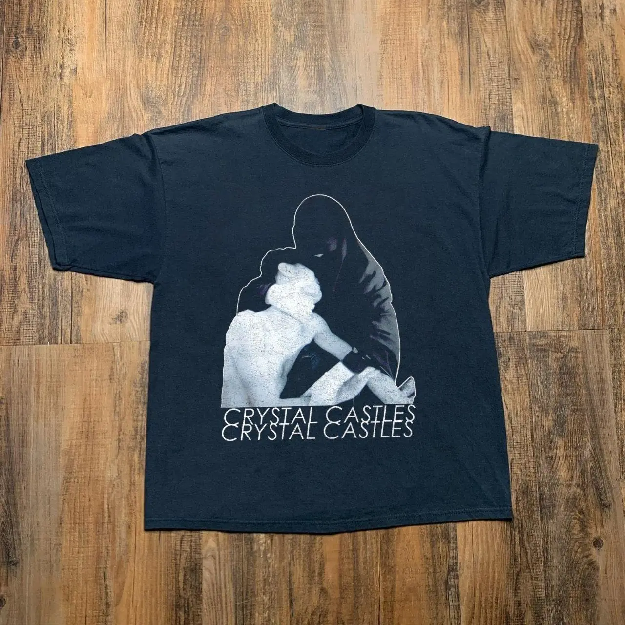 Crystal Castles Shirt, Crystal Castles Album Black T-Shirt Retro 90s Pop Graphic Tee