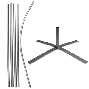 16ft Super Flag Pole & X-Stand 6 Piece Kit