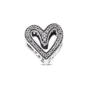 Pandora Sparkling Freehand Heart Charm 798692C01
