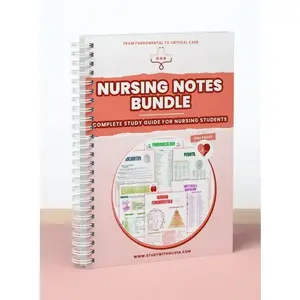 Ultimate Nursing Notes Bundle 150+ Pages | Spiral-Bound Study Guide for Nursing Students