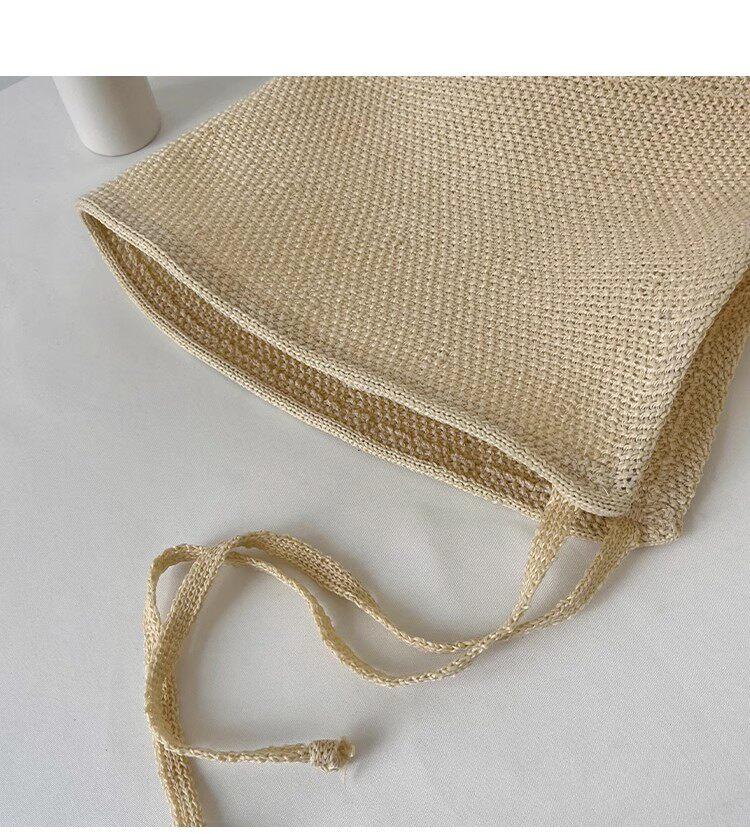 Cotton-Linen Summer Straw Hat — Sun Protection & Shade Hat | Seaside Woven Hat for Women | Vacation-Style Japanese Bucket Hat | Travel, Vacation, or Graduation Gift