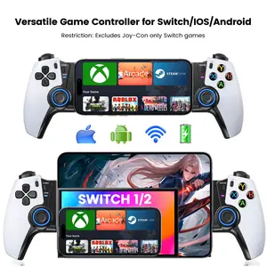 Mobile Gaming Controller for PS Remote Play,Wireless Phone Game Controller for iOS/Android/Switch 1/2/OLED/Xbox/Steam/GeForce Now/MFi Apple Arcade/Roblox,Controller with Hall Effect Joystick
