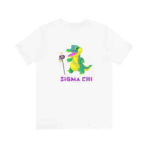 Sigma Chi Fraternity Short Sleeve Jersey Tee Bella & Canvas Menswear Shirt Streetwear Shortsleeve