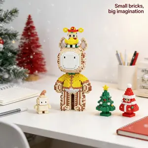 1018pcs Lucky God of Wealth Building Blocks Set, DIY 3D Puzzle Kit, Personalized Gift for Adults & Teens, Home & Party Decor
