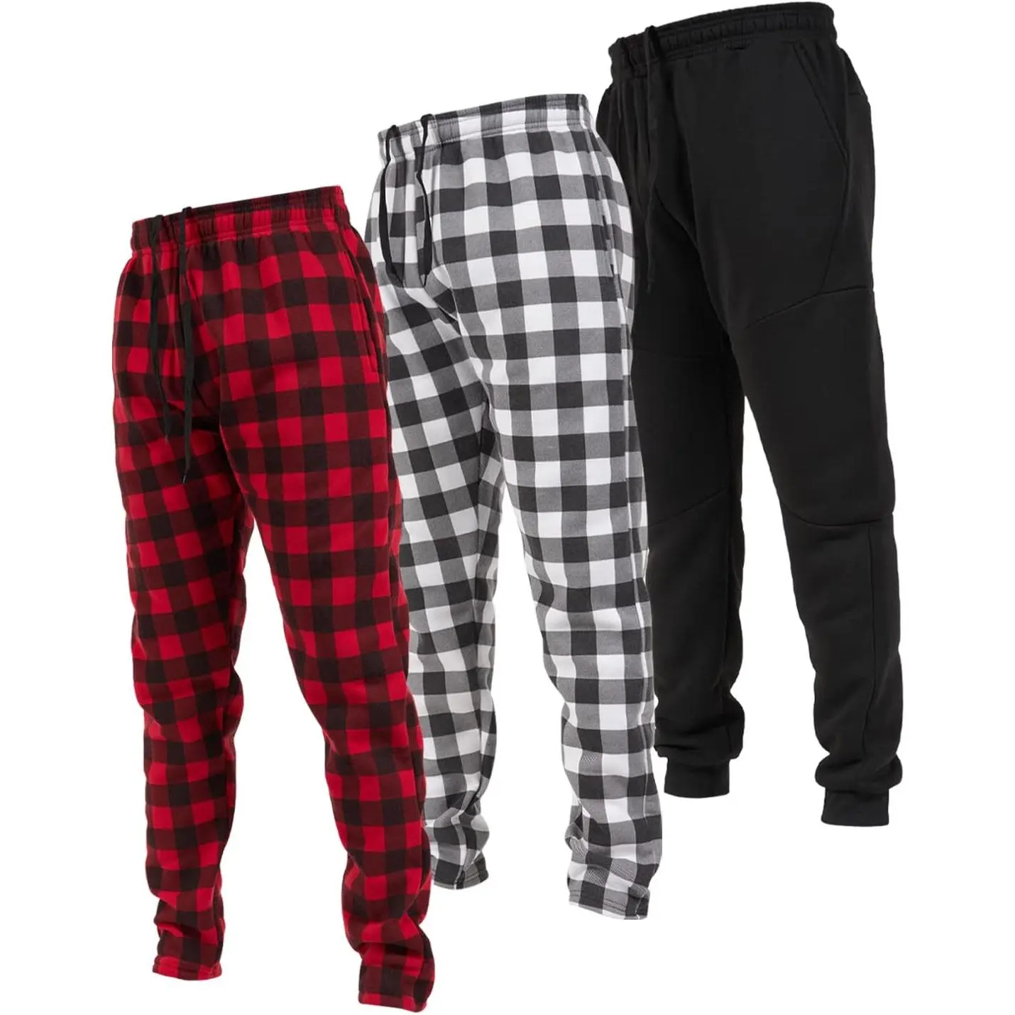 Black / Black-red Buffalo Plaid / Black-white