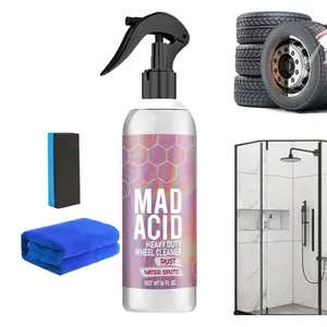 Acid Glass Cleaner, 1 Set Multifunctional Cleaning Agent with Sponge & Towel, Universal Cleaning Agent for Bathroom, Kitchen, Car, Furniture, Household Cleaning Supplies, Car Detailing Products