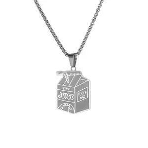 999 Stainless Steel Unisex  juice Necklace