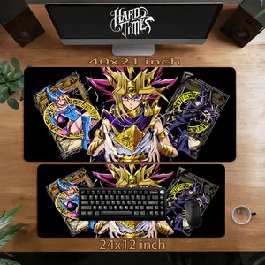Yami Yugi Yu-Gi-Oh! Gaming Mouse Pad Personal, Custome, Anime Desk Mat Extended Keyboard Pad Waterproof Non Slip Rubber Base Large Mousepad for PC Gamer Setup Desk Accessories 40x21 Inch,Office Gifts, Decor desktop
