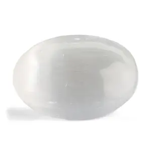 Selenite Palm Stone