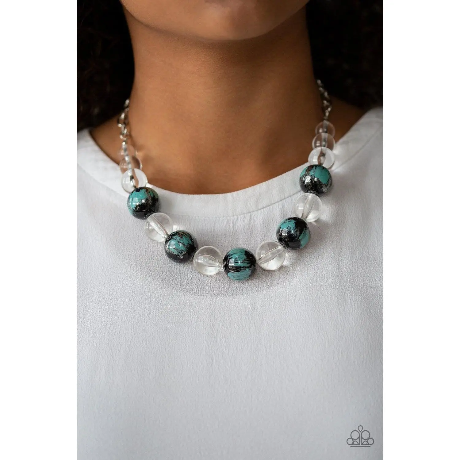 Torrid Tide - Necklace Blue