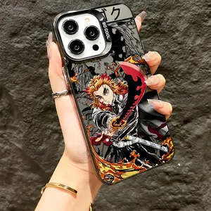 Vintage-Inspired Inspirational Anime Slayers Rengoku Kyoujurosu Protective Phone Case for iPhone 16, 15, 14, 13, 12, 11 Pro Max, X, XR, XS Max, 8, 7 Plus - Shockproof Matte Back Cover