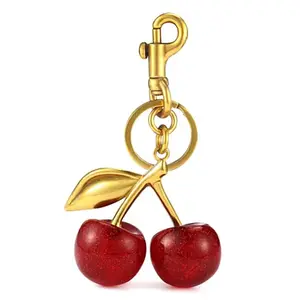 1Pcs Vintage Pearl Bag Extender Chain Purse Strap Extenders Sweet Cherry Bag Charm Keychain Purse Handbags