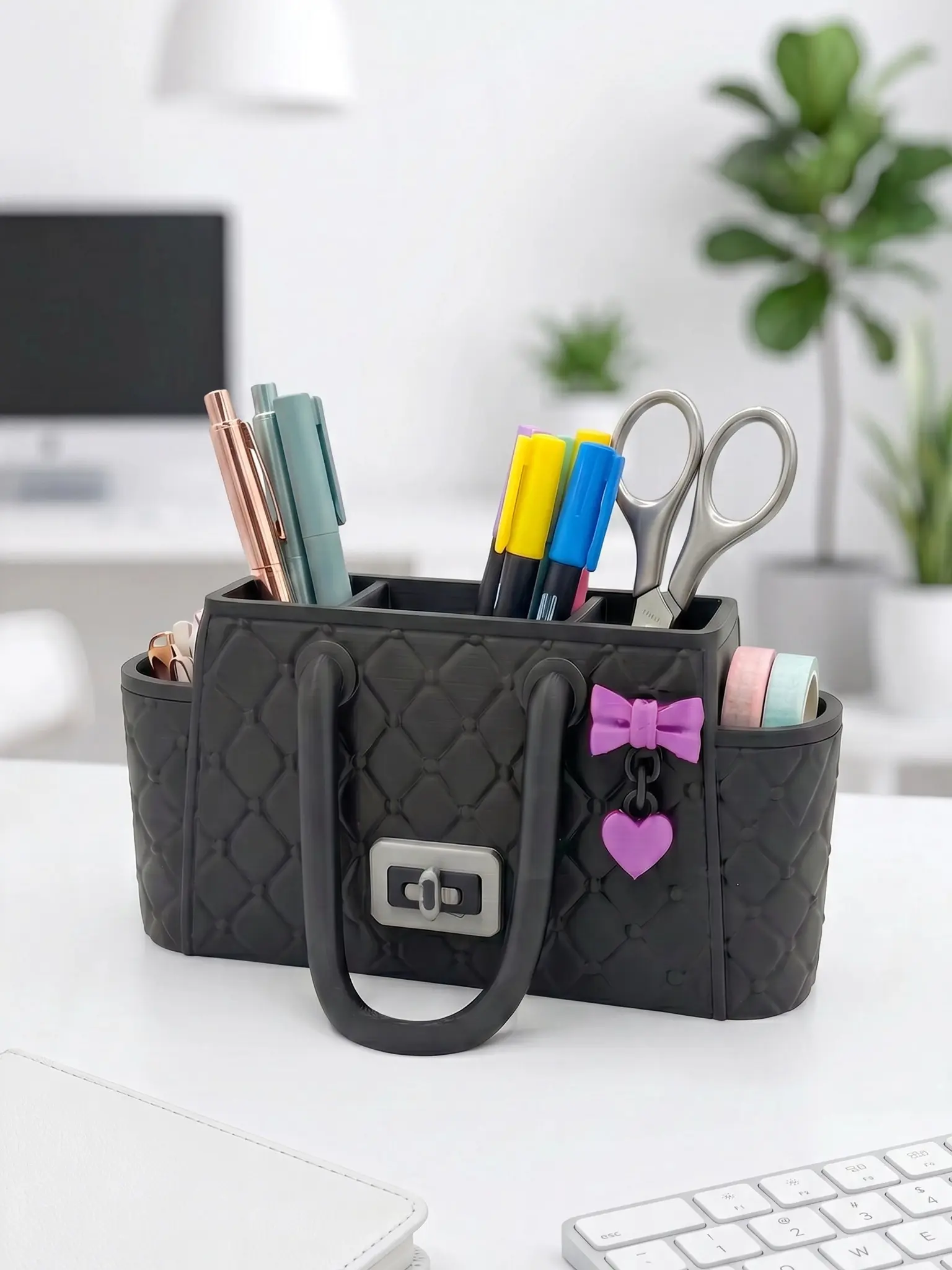 Purse Desk Organizer, Office Stationery Supply for Desk Supplies Storage (Computers & Office Equipment Accessory)