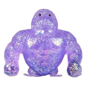 Colorful Gorilla Ball Anti Stress Toys Kids Squishy Toys Squeeze Relief Anti-stress Kids Funny Things Prank Jokes For Adults Gif