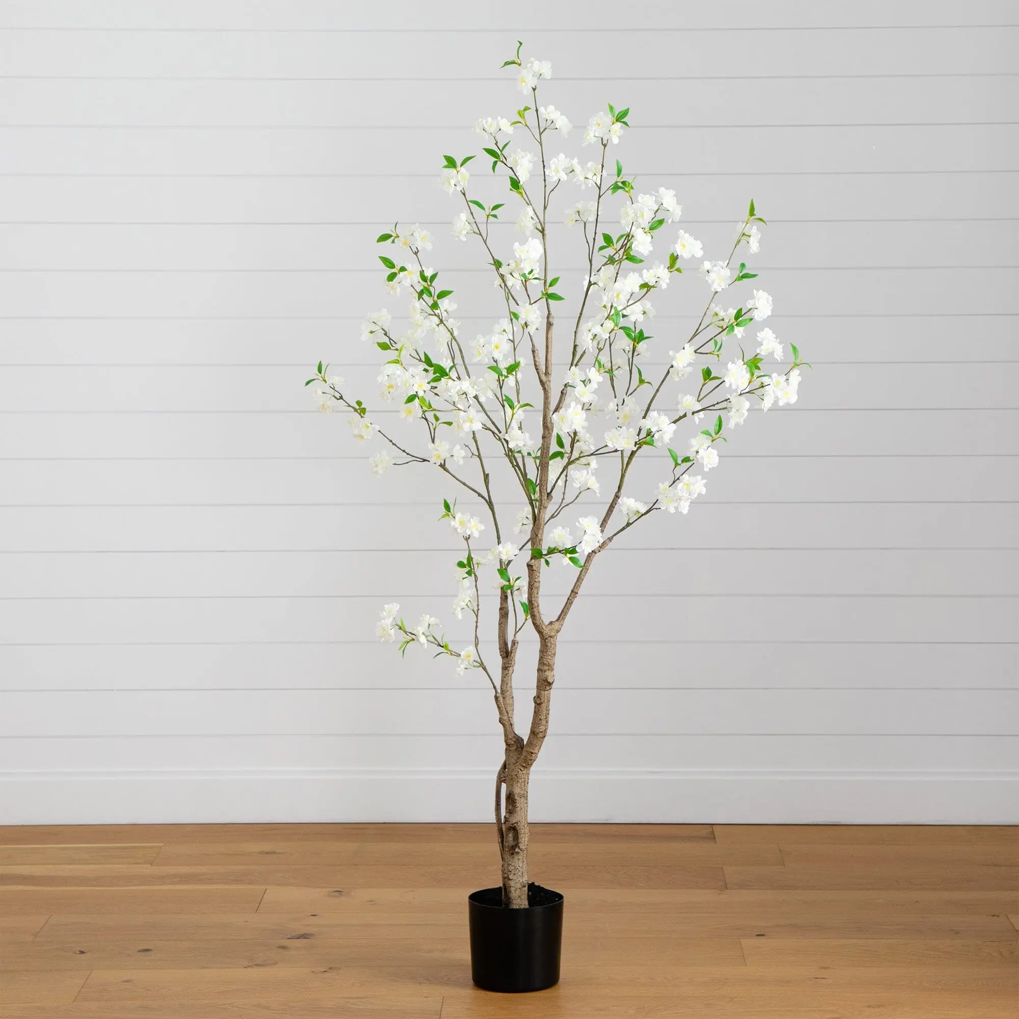6' Deluxe Artificial Cherry Blossom Tree - Decorative Flower Plant for Kitchen, Room Decor Accent