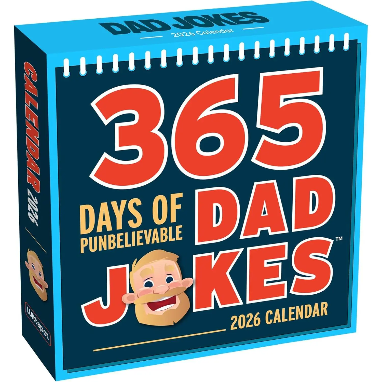 Fathers Day  for Dad from Daughter, Son - Desk Calendar 2026-365 Days of Punbelievable Jokes - Dad Birthday Gifts - Stocking Stuffers for Men, Dad - Funny Daily Calendar 2026, Page A Day 2026
