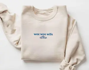 Police Wife Crewneck Sweatshirt, Law Enforcement Support Sweater, Cozy First Responder Family Apparel, Thoughtful Gift for Police Wives