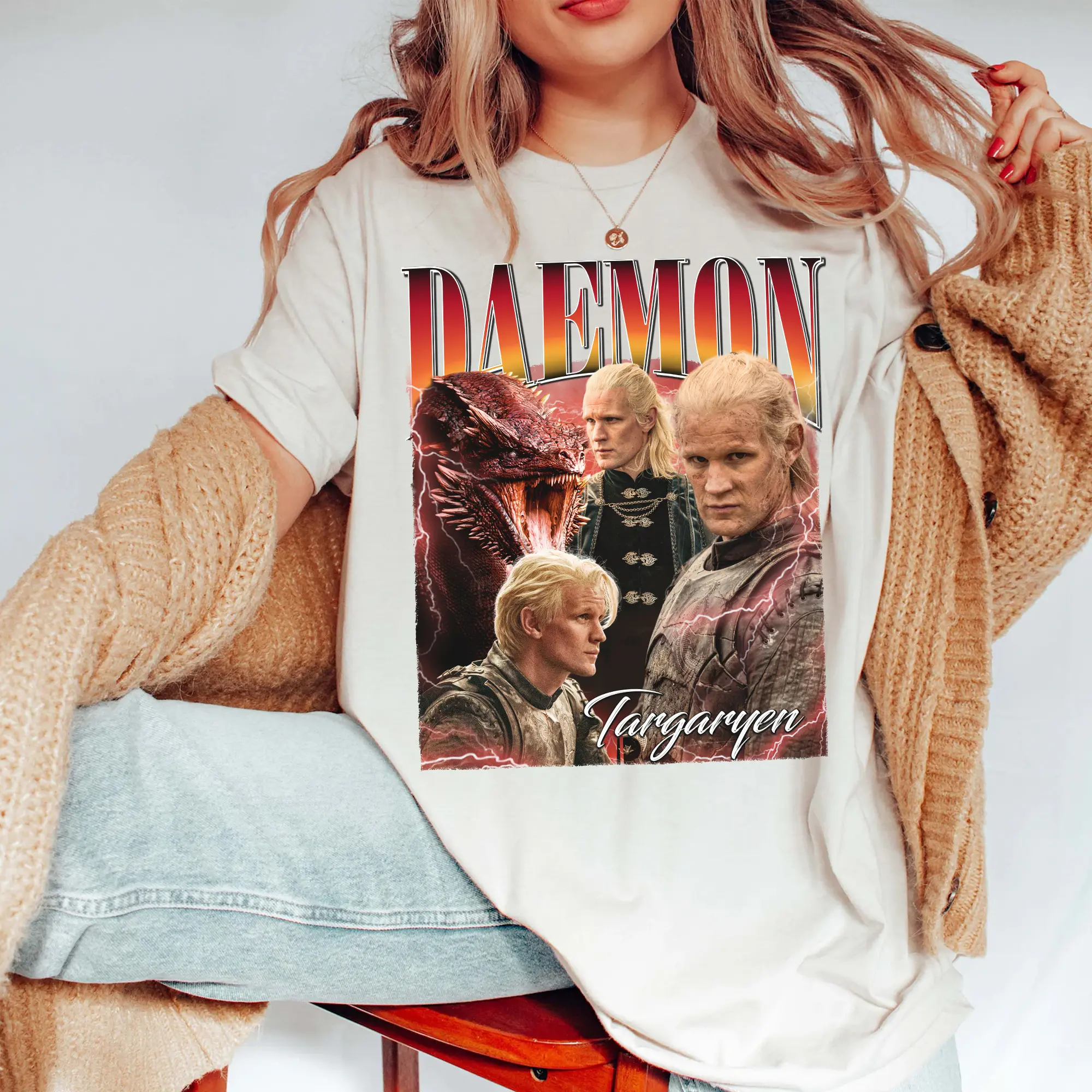 Daem0nd T4rgaryen Dragon Vintage Unisex Shirt, Sweatshirt, Hoddie