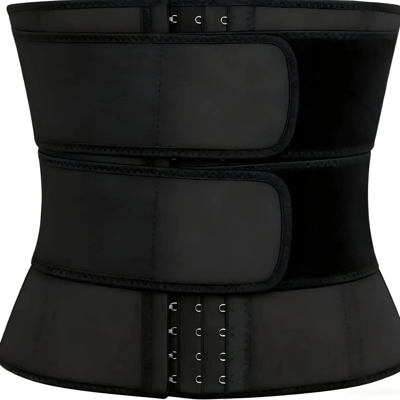 Women's Stretchy Neoprene Waist Trainer - Compression Shapewear Belt with Adjustable 3-Row Hooks & Velcro Strap for Posture Support