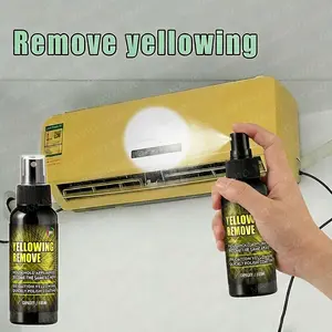 Plastic Restorer Gloss Yellowing Remover Spray Appliances Clean Wax Back To White Shine - Car Fridge AC Units Toilet Polish Care