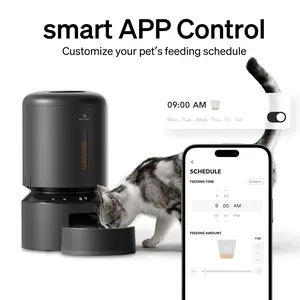 PETLIBRO Automatic Cat Feeder with Alexa,5G WiFi Automatic Pet Feeder with Freshness Preservation, 5L Timed Cat Feeder with Low Food Sensor, pet supplies