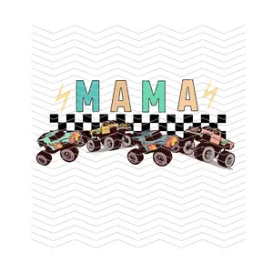 Mama Monster Truck READY TO PRESS DTF TRANSFER!