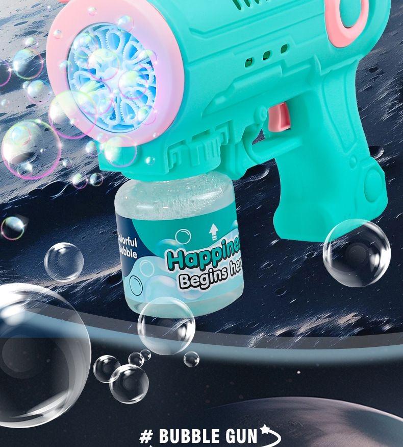 Space Bubble Gun Toy, Handheld Bubble Maker, Fun Outdoor Play Equipment for Kids, Durable Design for，Gift for boys and girls