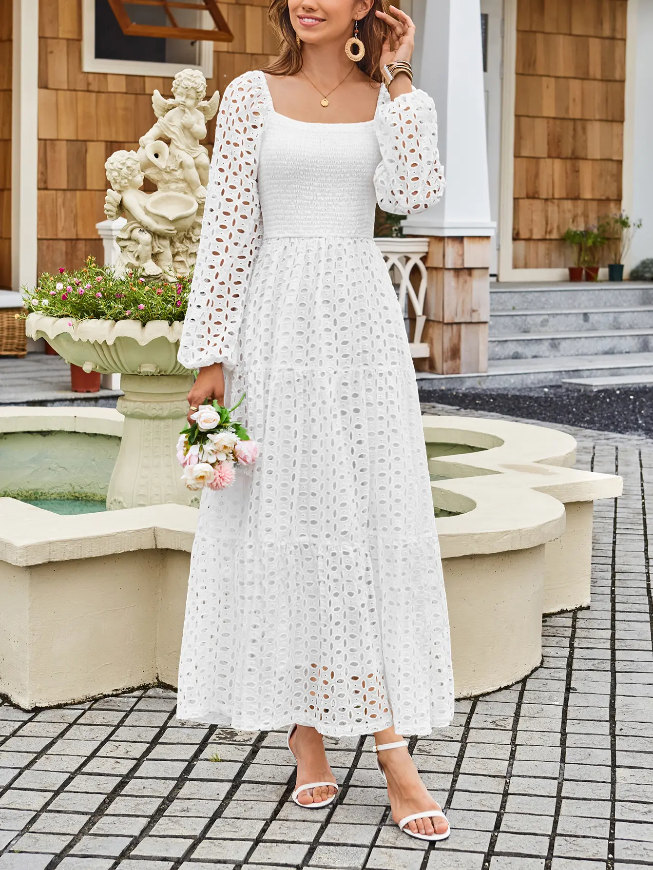bohemian style wedding guest dresses Grey Boho Bridesmaid Dress Adjustable Plus Size Minimalist Organic Prom Maxi Wedding Guest Women