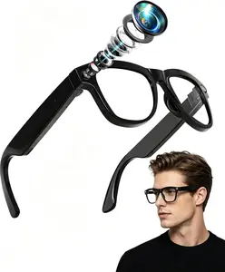 AI Smart Glasses with 1080P HD Camera, Voice Translation, Bluetooth Audio Speakers & Hands-Free Video Recording for Travel, Sports, and Outdoor