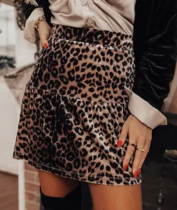 Velvet Leopard Skort