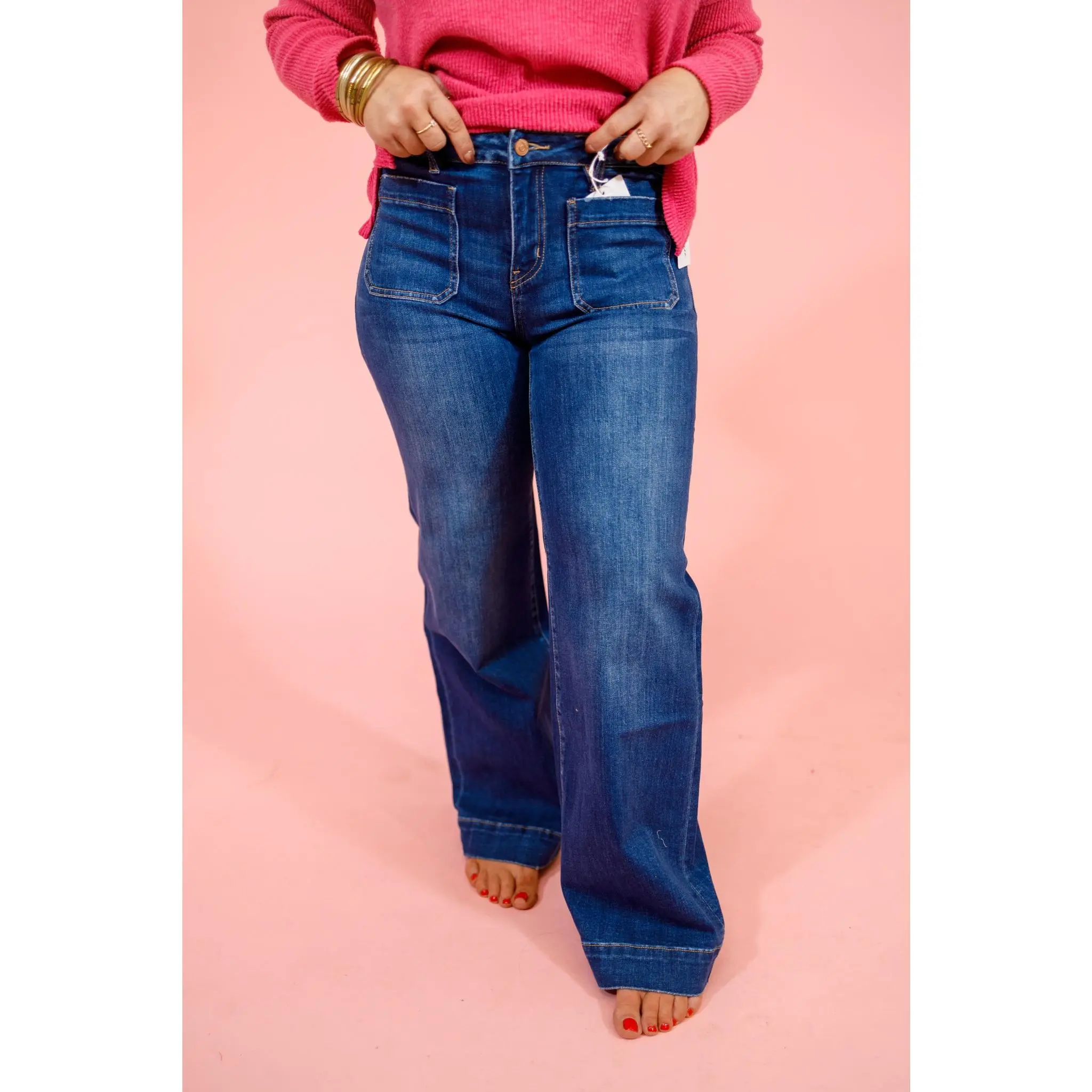 Flying Monkey Dark Wide Leg Jeans