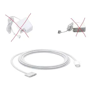 Mag2 Magnetic Fast Charging Cable Type-C Compatible with Magsafe 2 and MacBook Air & MacBook Pro, Secure Magnetic Connector, USB-C Power Charging Cable Top Electronics, Tech Gadgets