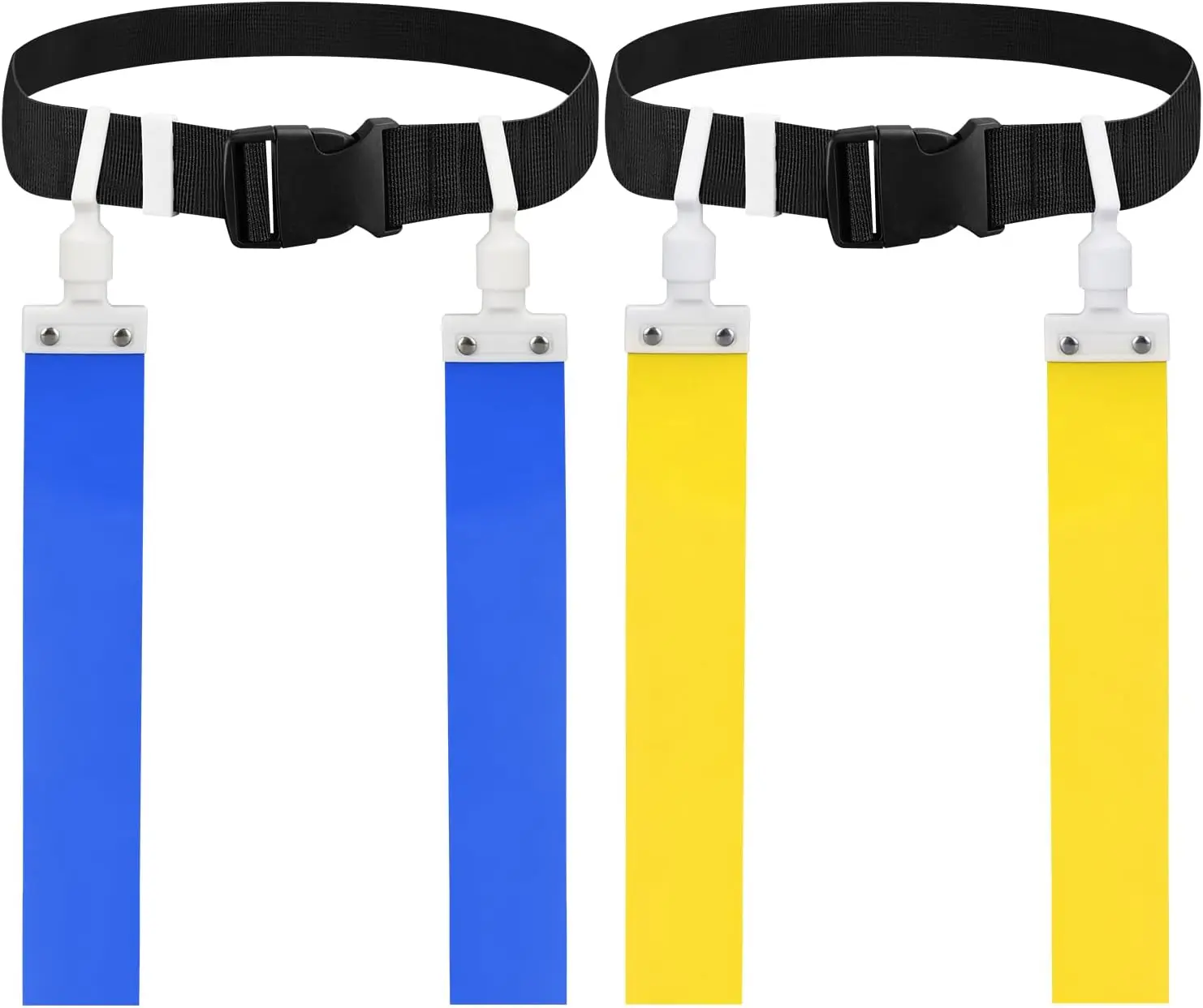 Flag Football Belt, 2pcs Adjustable Flag Football Belt with Belt and Flags, for Youths, Adults