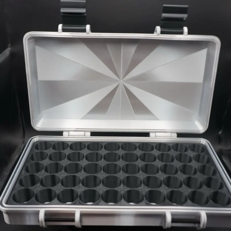 "Silver Surfer" Edition 3ml Peptide Storage Container Square Design Secure Stylish Protection for Peptides GLP-1s Up to 17mm Diameter