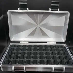 "Silver Surfer" Edition 3ml Peptide Storage Container Square Design Secure Stylish Protection for Peptides GLP-1s Up to 17mm Diameter