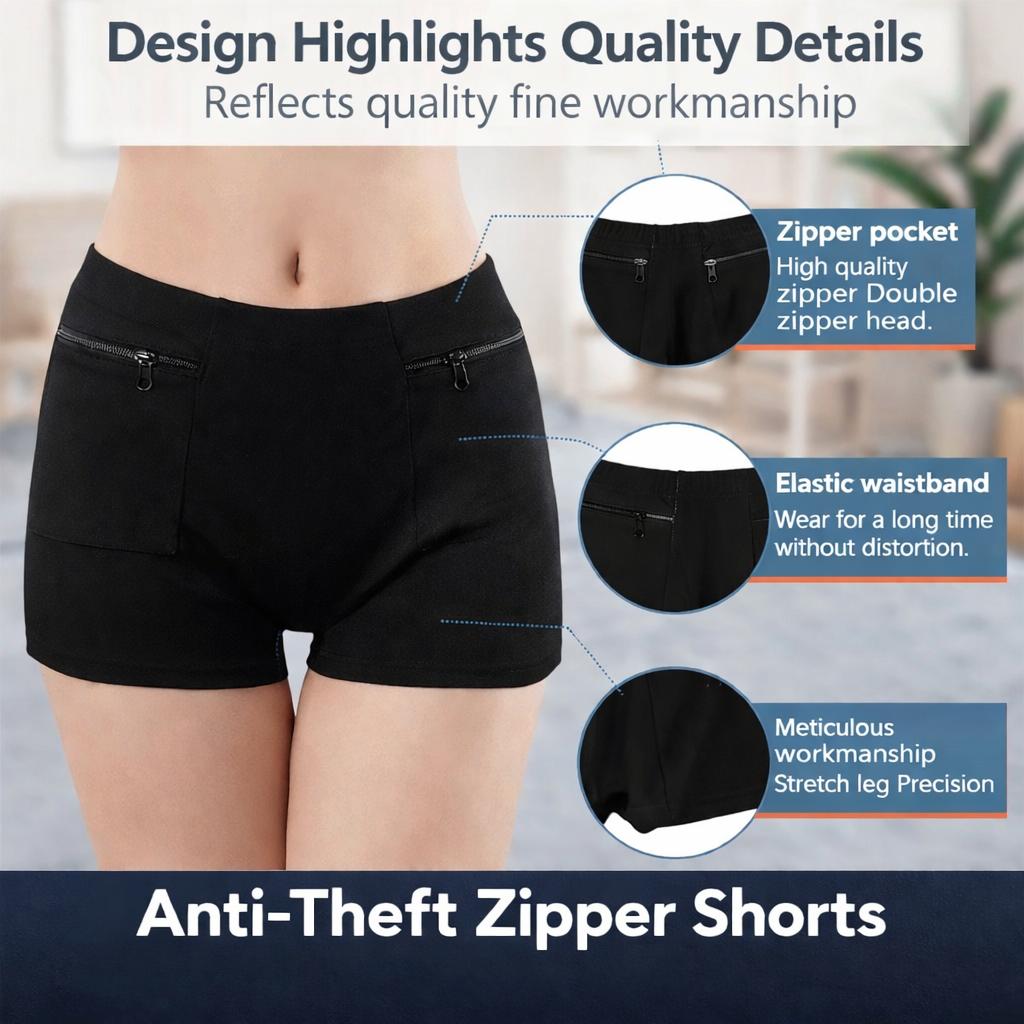 Pack of Four Suitable For Both Men And Women Hidden Pocket Underwear, Anti-Theft Travel Boxer Panties, Soft Breathable Cotton Underwear for Women,