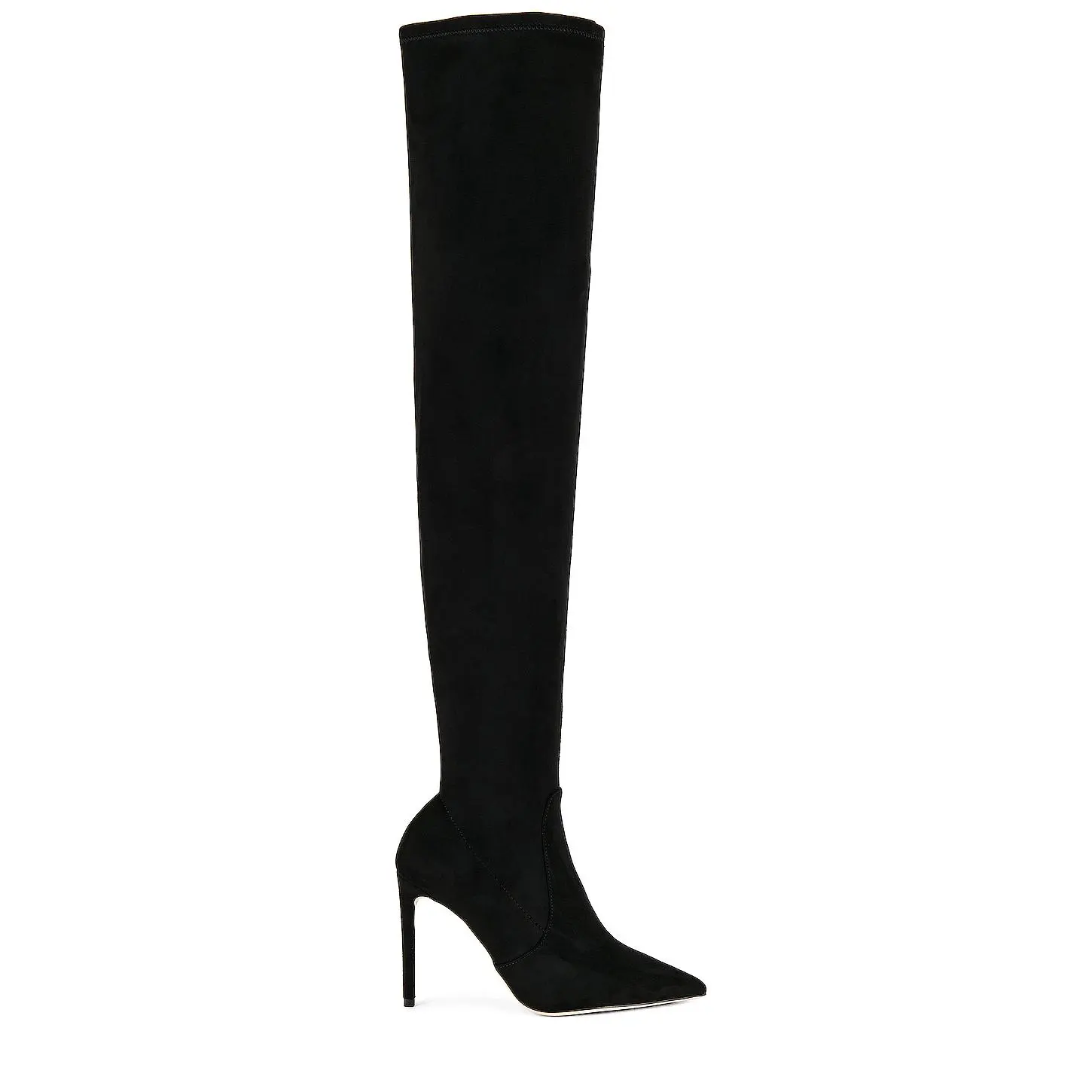 Tony Bianco Avah Boot in Black Stretch Suede